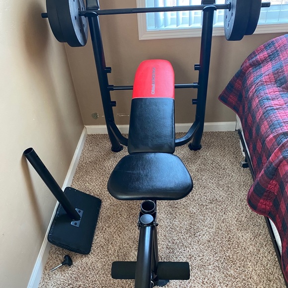 Weider Pro 265 Standard bench with weight set - Picture 2 of 7